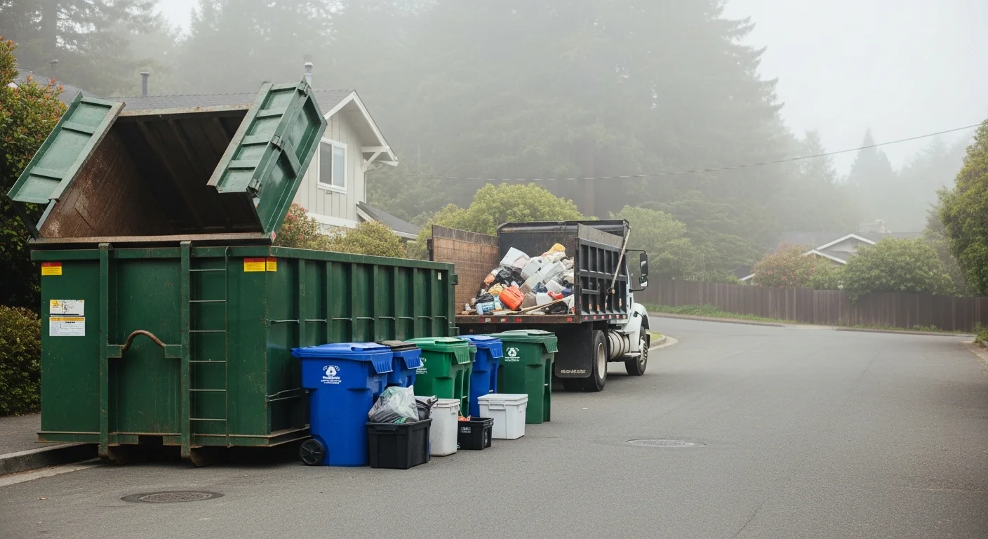 Dumpster rental and trash pickup service in Humboldt County