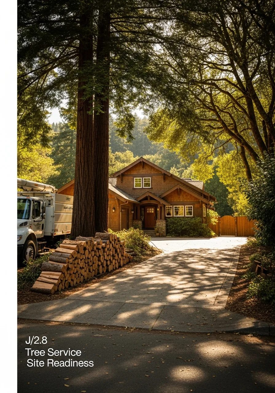 Blue Lake home exterior with mature trees and peaceful neighborhood backdrop.